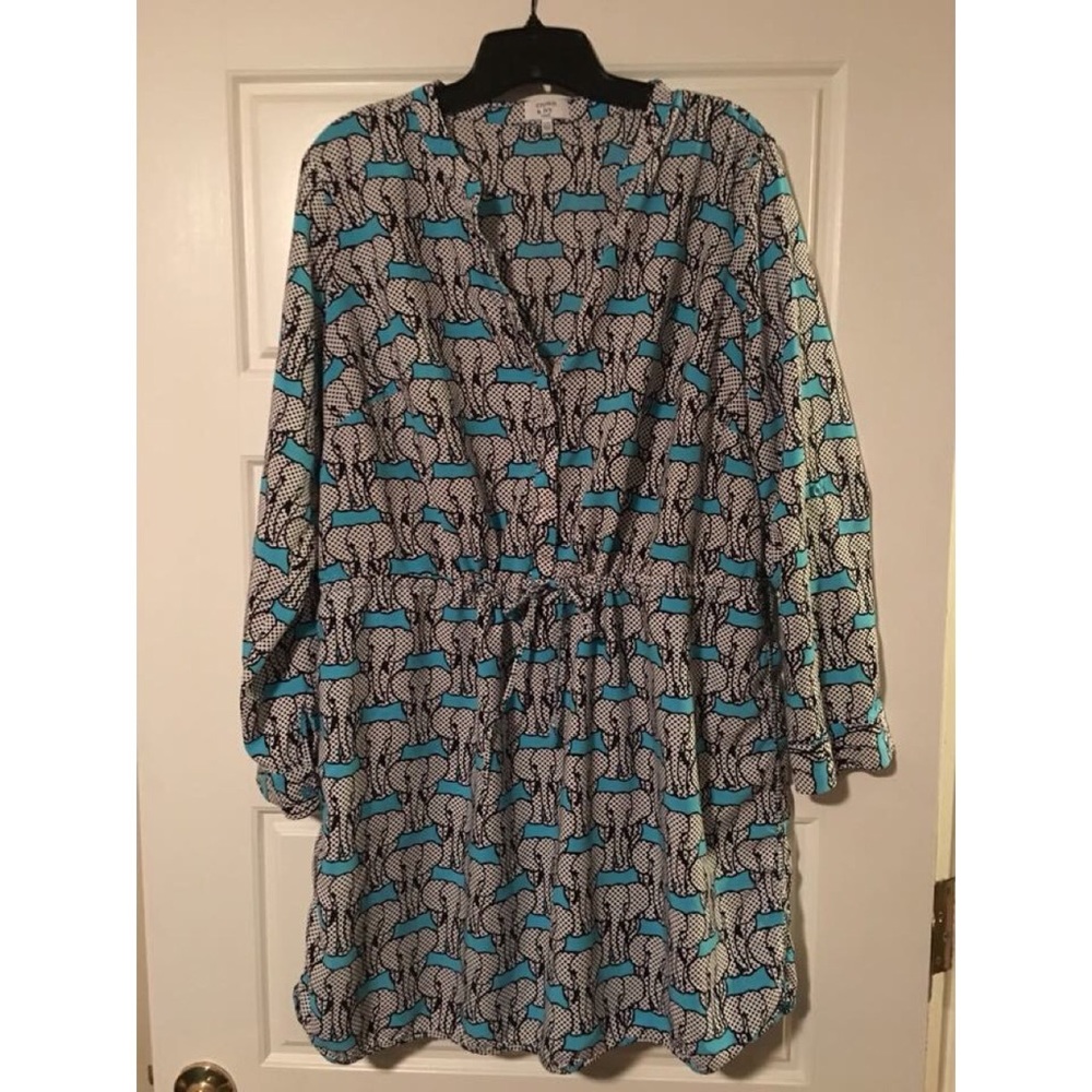 Crown & Ivy elephant print blouse dress